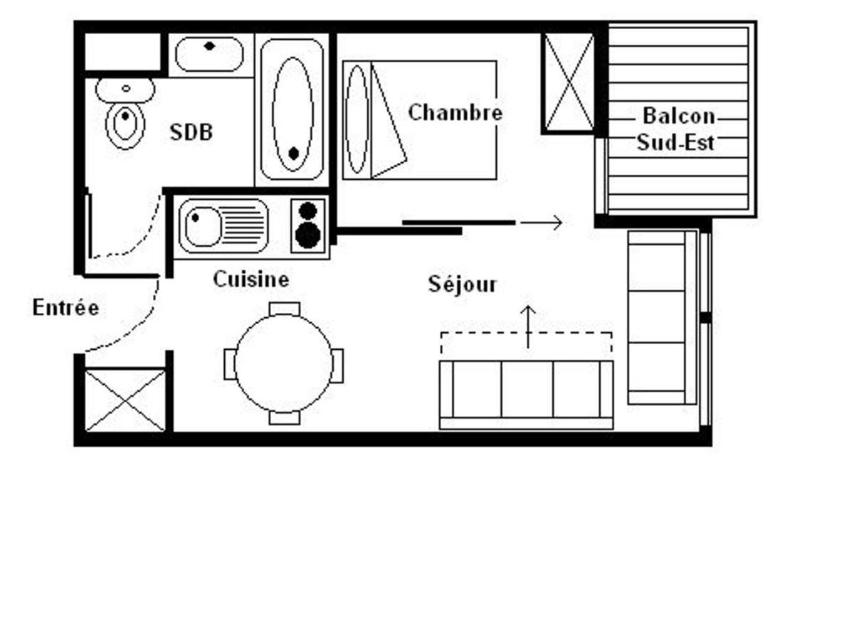 Appartement Cozy 2 Pieces - Proche Pistes Et Commerces - Balcon Sud/Est - 4 Pers - Fr-1-344-1023 Saint-Martin-de-Belleville Exteriér fotografie